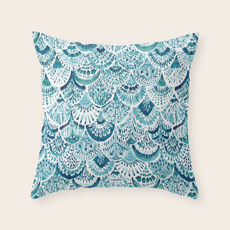 mermaid scale pillow
