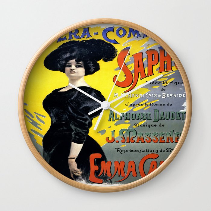 Vintage poster - Sapho Wall Clock