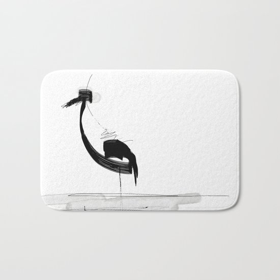 Bird sketch Bath Mat