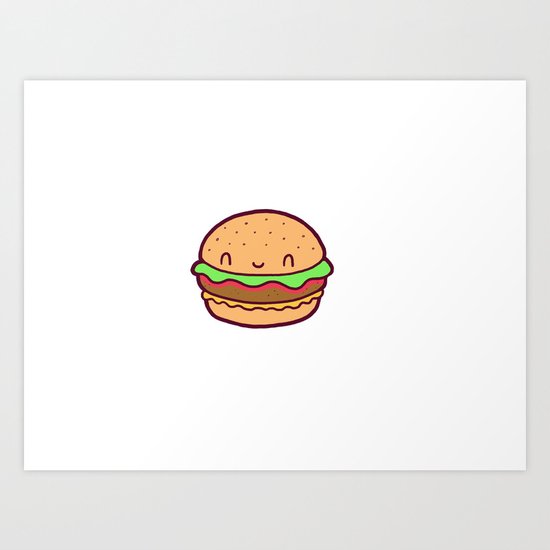 Burger Art Print