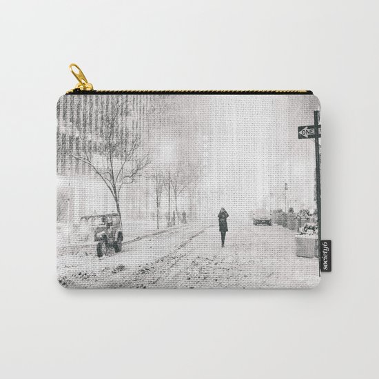 New York City Snow in Times Square Carry-All Pouch