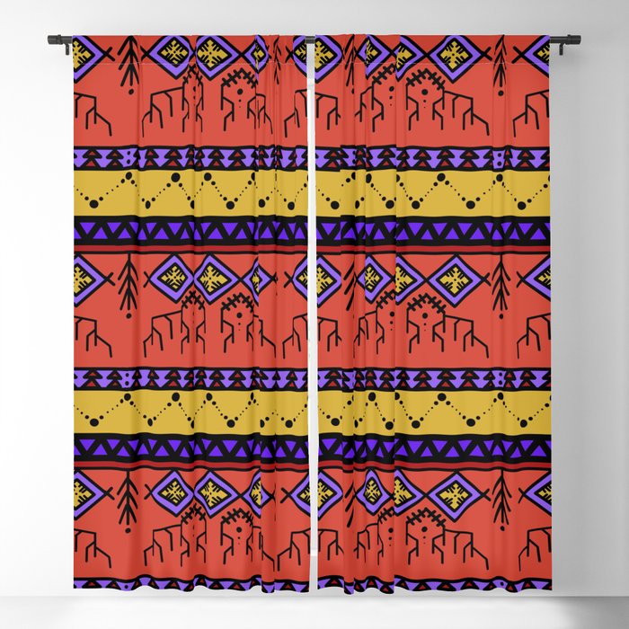 Summer ethnic pattern Blackout Curtain