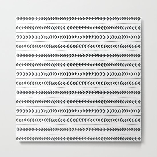 Laurel stripe - back and forth Metal Print