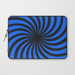 Black and Blue Spinning Hole. Laptop Sleeve