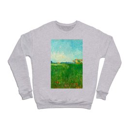 Vincent van Gogh - Field with Poppies, 1888 Crewneck Sweatshirt