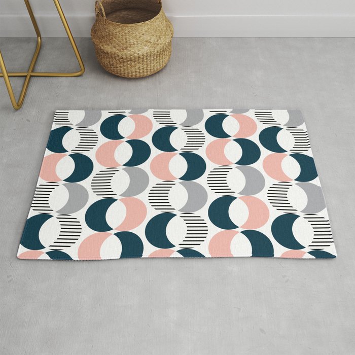 Colorful Circles Pattern Rug By Society6comanastasia
