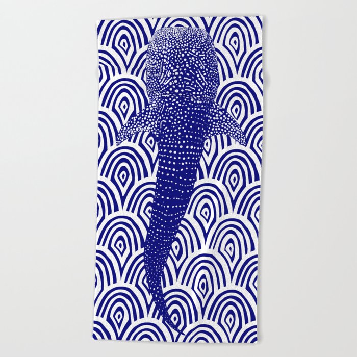 Whale Shark - Minimalist Beach Towel