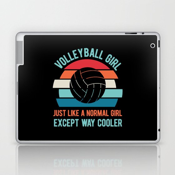 Funny Volleyball Girl Laptop & iPad Skin