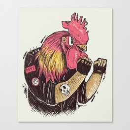 Cook-a-doodle Punk Canvas Print
