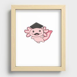 Kids 7th Grade Nailed It Axolotl Graduation Recessed Framed Print