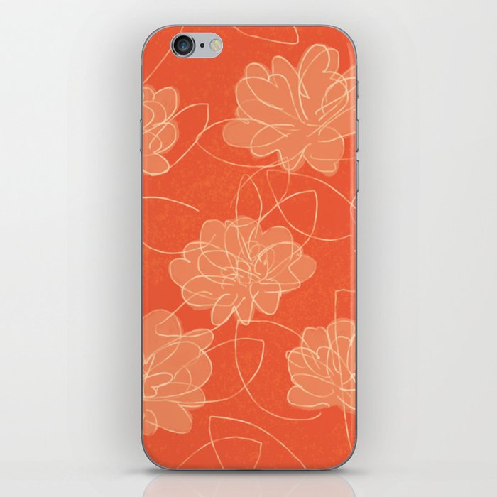 lucky red flowers iPhone Skin