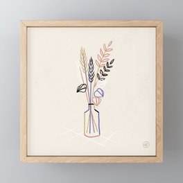 Mini bouquets from cafes, Arnolfini Bristol - veri peri theme Framed Mini Art Print