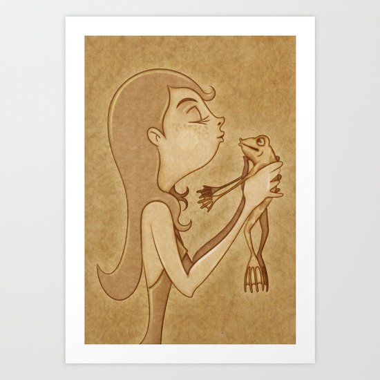 Beso3 Art Print