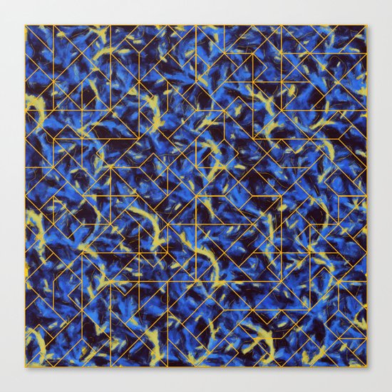 The Blue and Yellow Canvas Print