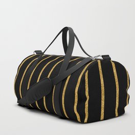 Gold And Black Line Collection Duffle Bag