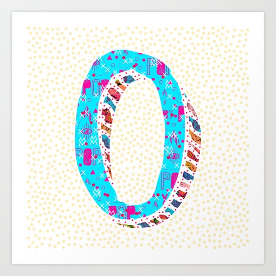 O (Coffee Series) Art Print