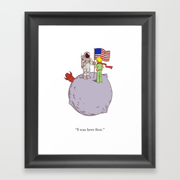 I Was Here First Framed Art Print