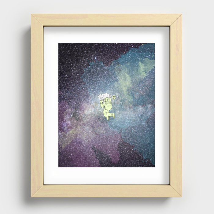 Lost in Space Recessed Framed Print