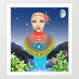 Maasai Art Print