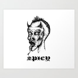 Spicy Devil Art Print