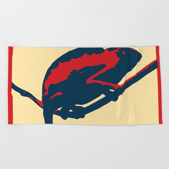 Chameleon Beach Towel
