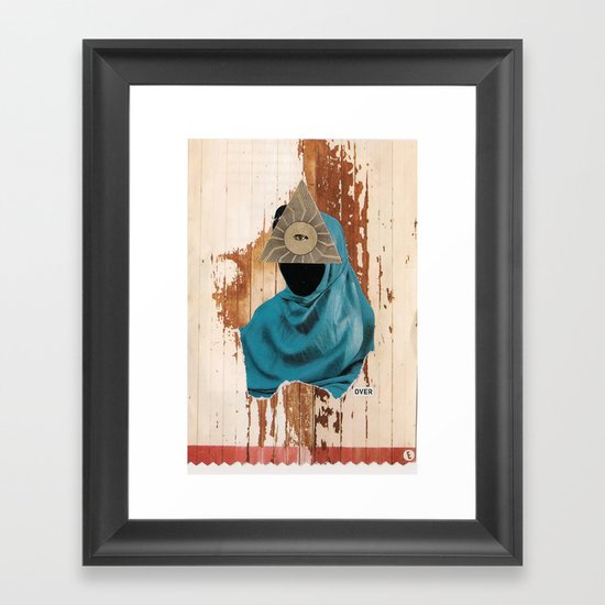 over Framed Art Print