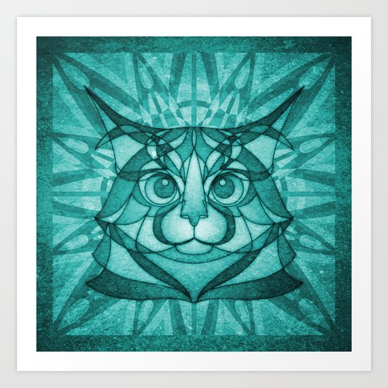 The Forest Maine Coon Art Print