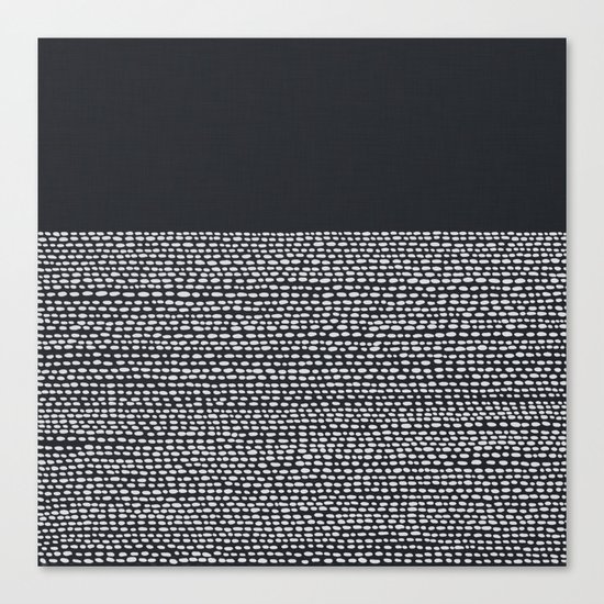 Riverside (Black) Canvas Print