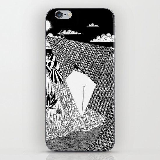 Bird Crossing over the full moon iPhone & iPod Skin