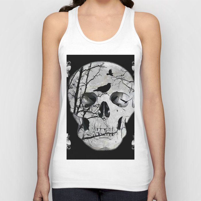 skull cashmere tank top