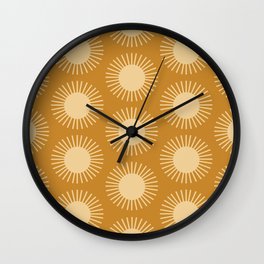 Sun Pattern II Wall Clock