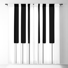 Piano Keys Music Blackout Curtain