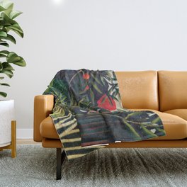 Rousseau, Exotic, Vintage, Artprint Throw Blanket