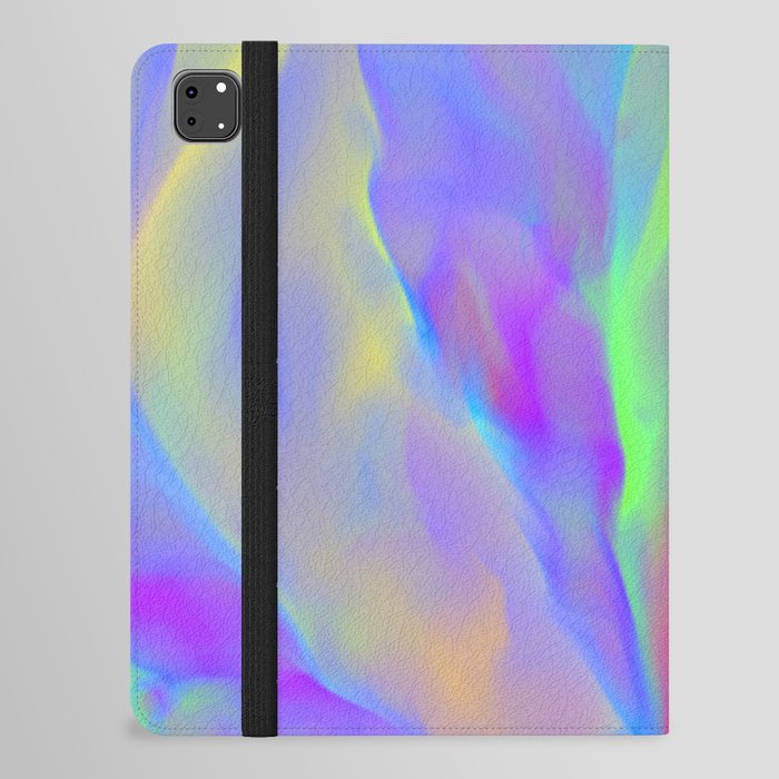 Neon Flow Nebula #12: green & blue iPad Folio Case