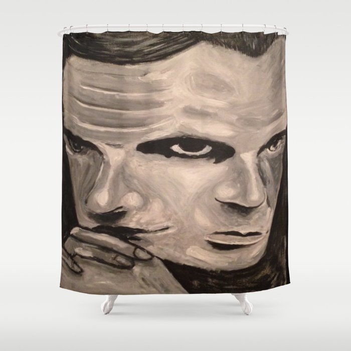 Two Faced Painting  Shower Curtain