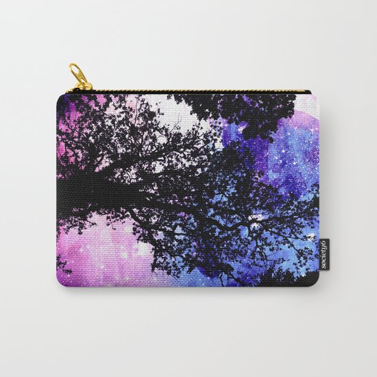 Black Trees Purple Space Carry-All Pouch
