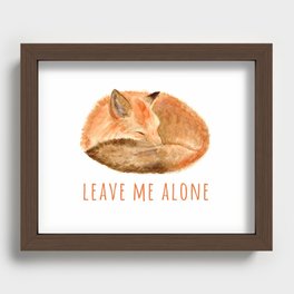 Leave Me Alone Fox Recessed Framed Print
