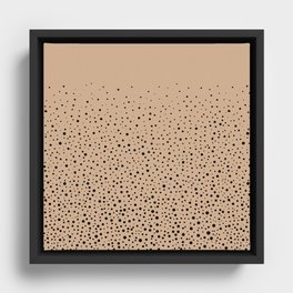 Speckled Sand Framed Canvas