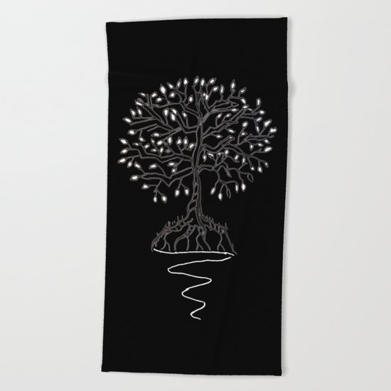 Tree of Life Light Beach Towel