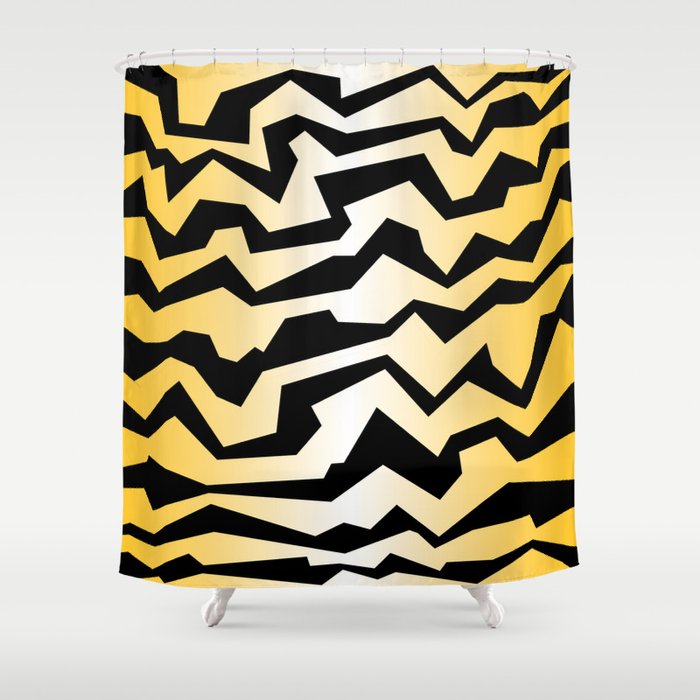 Polynoise tiger Shower Curtain