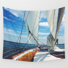 Sweet Sailing - Sailboat on the Chesapeake Bay in Annapolis, Maryland Wall Tapestry