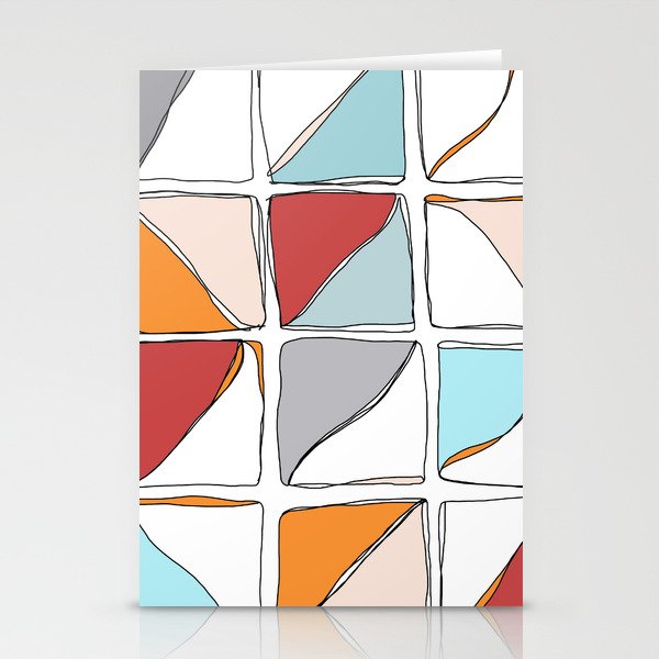Abstract Squares 2.0 Stationery Cards