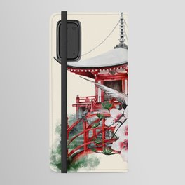 Beautiful Geisha In A Japanese Garden Android Wallet Case