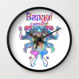 Bangui Awesome Pug Gift Funny Dog Ballerina In Space Wall Clock