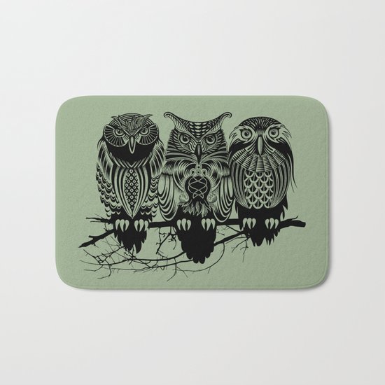 Owls of the Nile Bath Mat