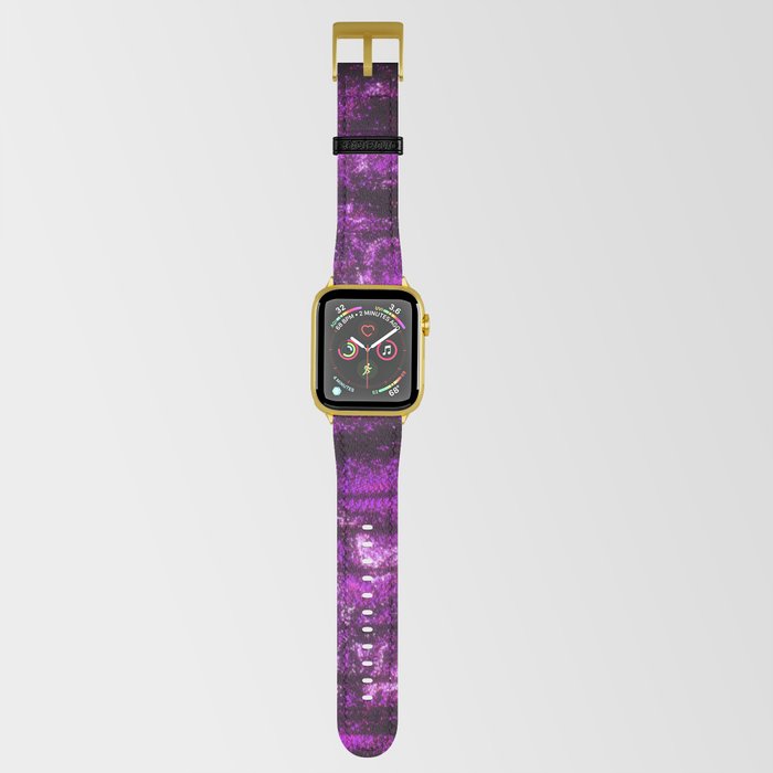 Purple Glitch Distortion Apple Watch Band