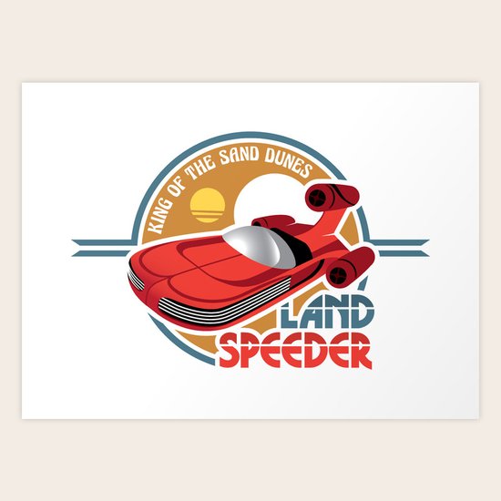 Landspeeder Art Print