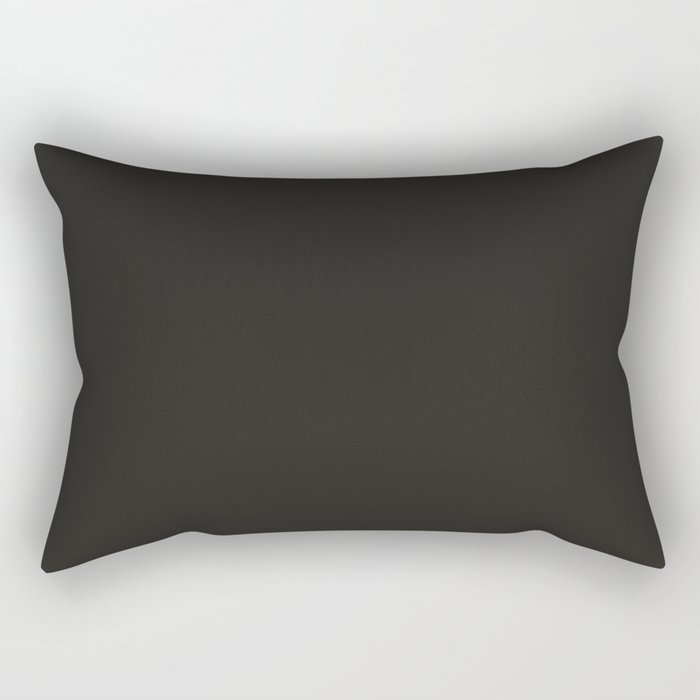 Colors of Autumn Charcoal Gray Solid Color Rectangular Pillow
