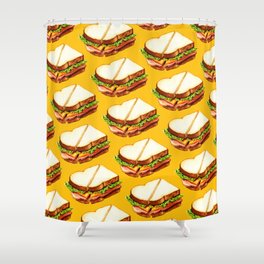 Ham Sandwich Pattern Shower Curtain