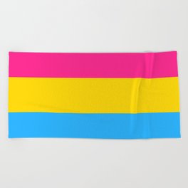 Pansexual Pride Flag Beach Towel